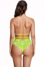 Black Lace Halter Teddy