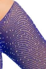 Rhinestone Fishnet Bodysuit