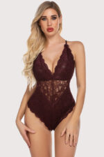 Lacy V-Cut Teddy