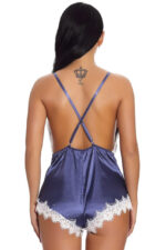 Blush Satin Lace Romper