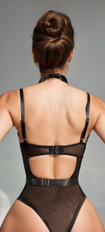 Seductive Windowpane Underwire Teddy