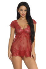 Classic Black Lace Babydoll