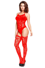 Lace Chemise with Garter Stockings Set