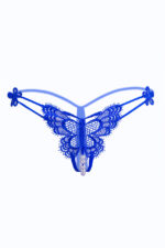 Butterfly and Pearls Crotchless Thong