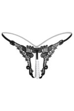 Embroidered Pearl Thong