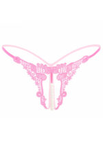 Embroidered Pearl Thong