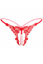 Embroidered Pearl Thong