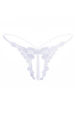 Embroidered Pearl Thong