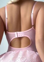 Red Lace Christmas Corset Lingerie Set