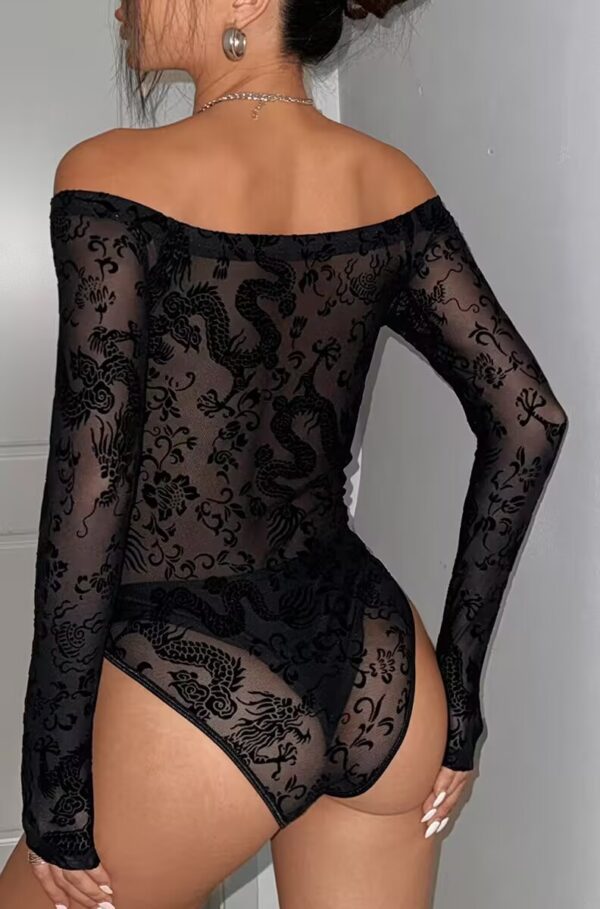 Off-Shoulder Lace Date Night Bodysuit