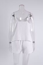 Effortless White Linen Romper