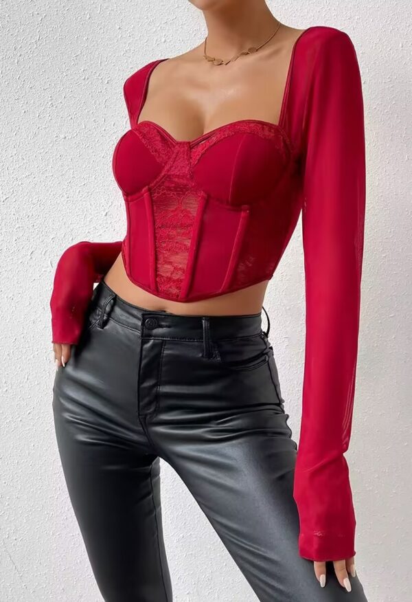 Scarlet Corset Crop Top