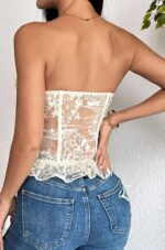 Vintage Apricot Corset Top