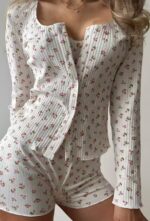 Ditsy Floral 3-Piece Loungewear Set