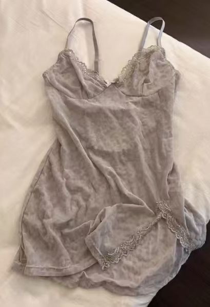 Pink Leopard Lace Babydoll Lingerie