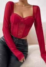 Scarlet Corset Crop Top