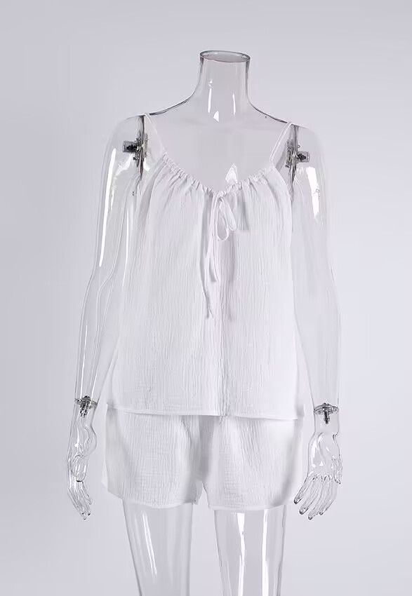 Effortless White Linen Romper