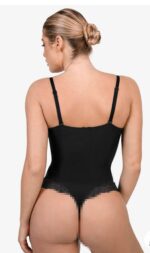 Ethereal Allure Lace Trimmed Shapewear Bodysuit