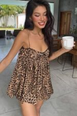 Wild Thing Leopard Babydoll Dress