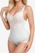 Ethereal Allure Lace Trimmed Shapewear Bodysuit